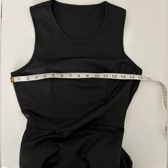 Ruched Dress Small Black Open Back BodyCon Festival Urban Streetwear Minimalist - Picture 6 of 12